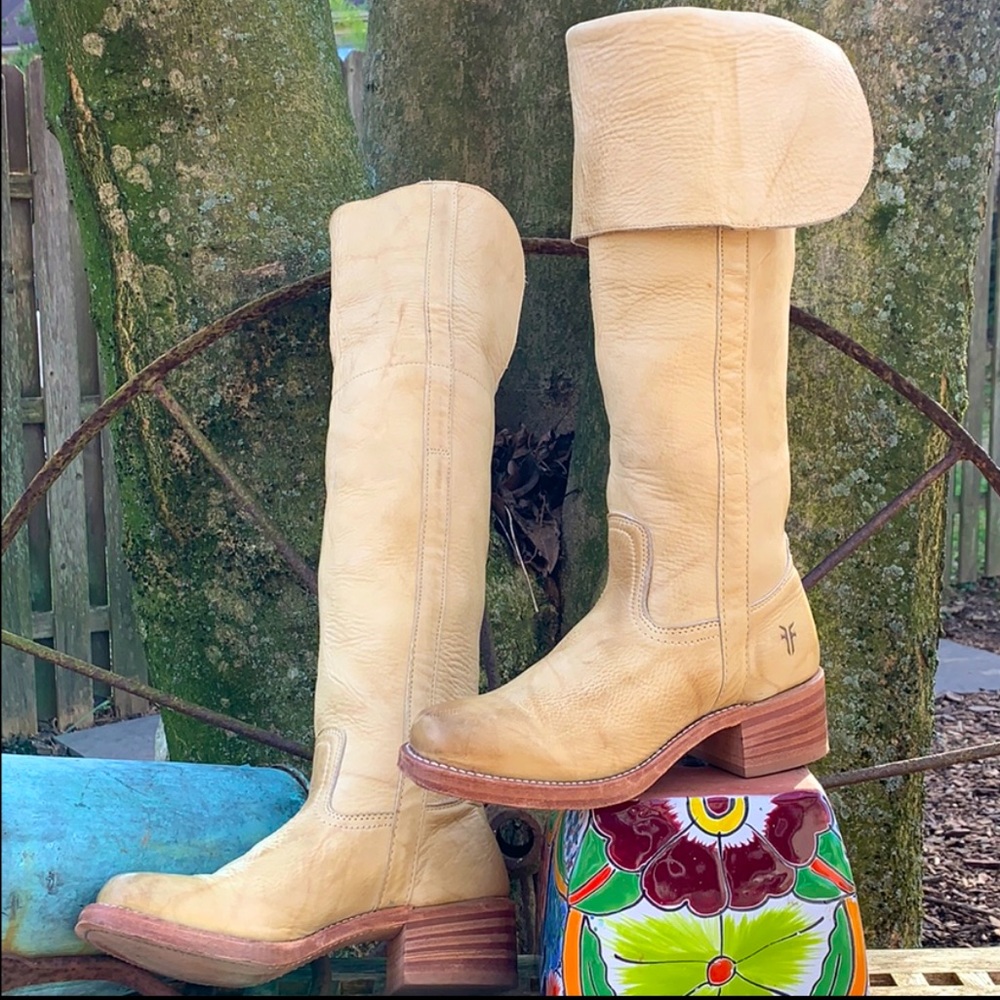 FRYE Campus Over the Knee High Tall Boots 7 - 7.5 - Picture 10 of 12